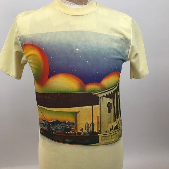 1970's Edward Hopper 'Nighthawks' on a JC Penney poly tee size L - Picture 1 of 6